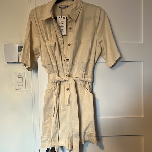 Zara Belted Short Jumpsuit - Picture 2 of 4